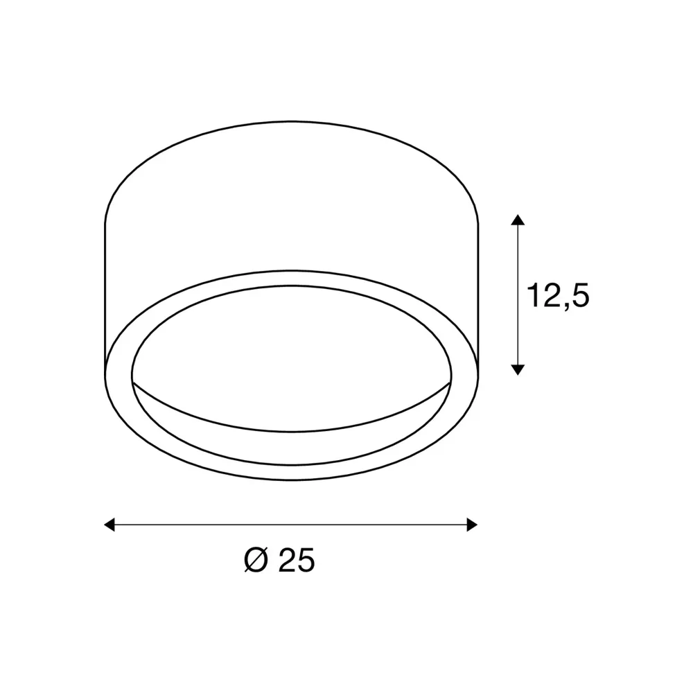 LED stropna svjetiljka FERA 25, bijela, 23W, 3000K, IP20, Ø250mm