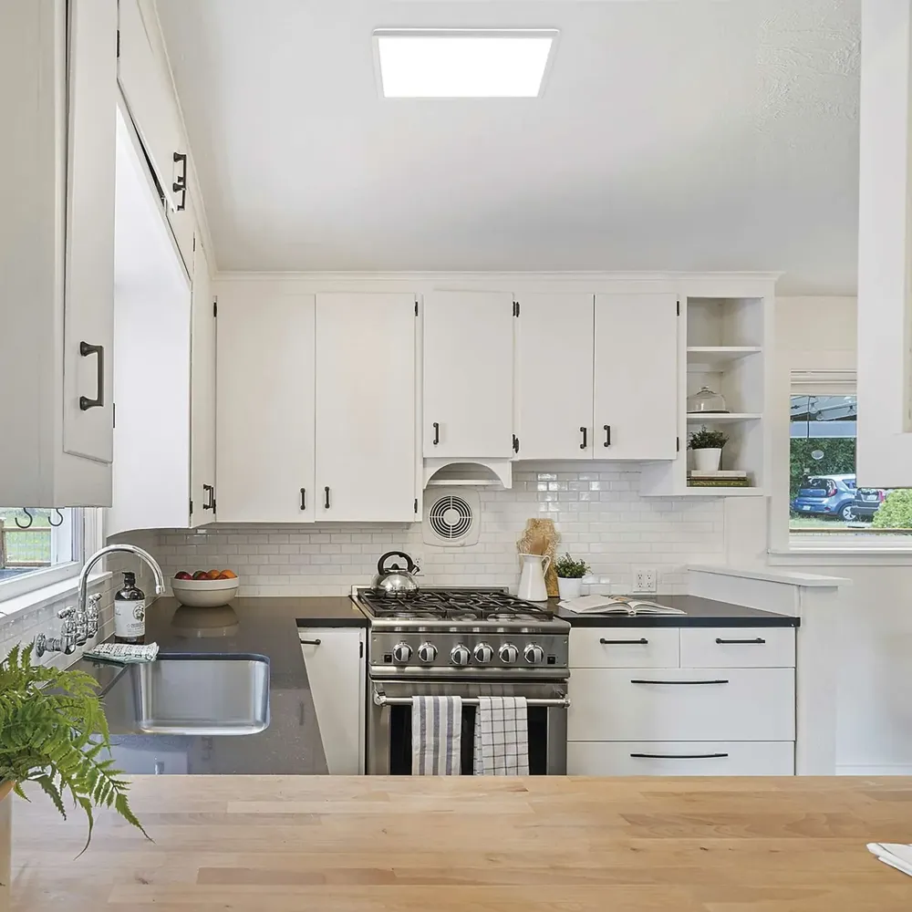LED stropna svjetiljka FLORI, kvadratna, bijela, 18W, 4000K, IP20