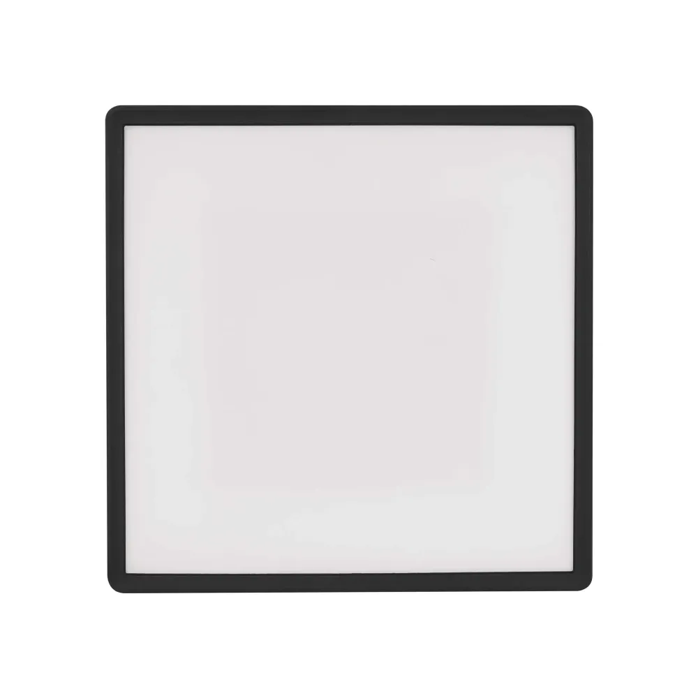 LED stropna svjetiljka FLORI, kvadratna, crna, 22W, 4000K, IP20