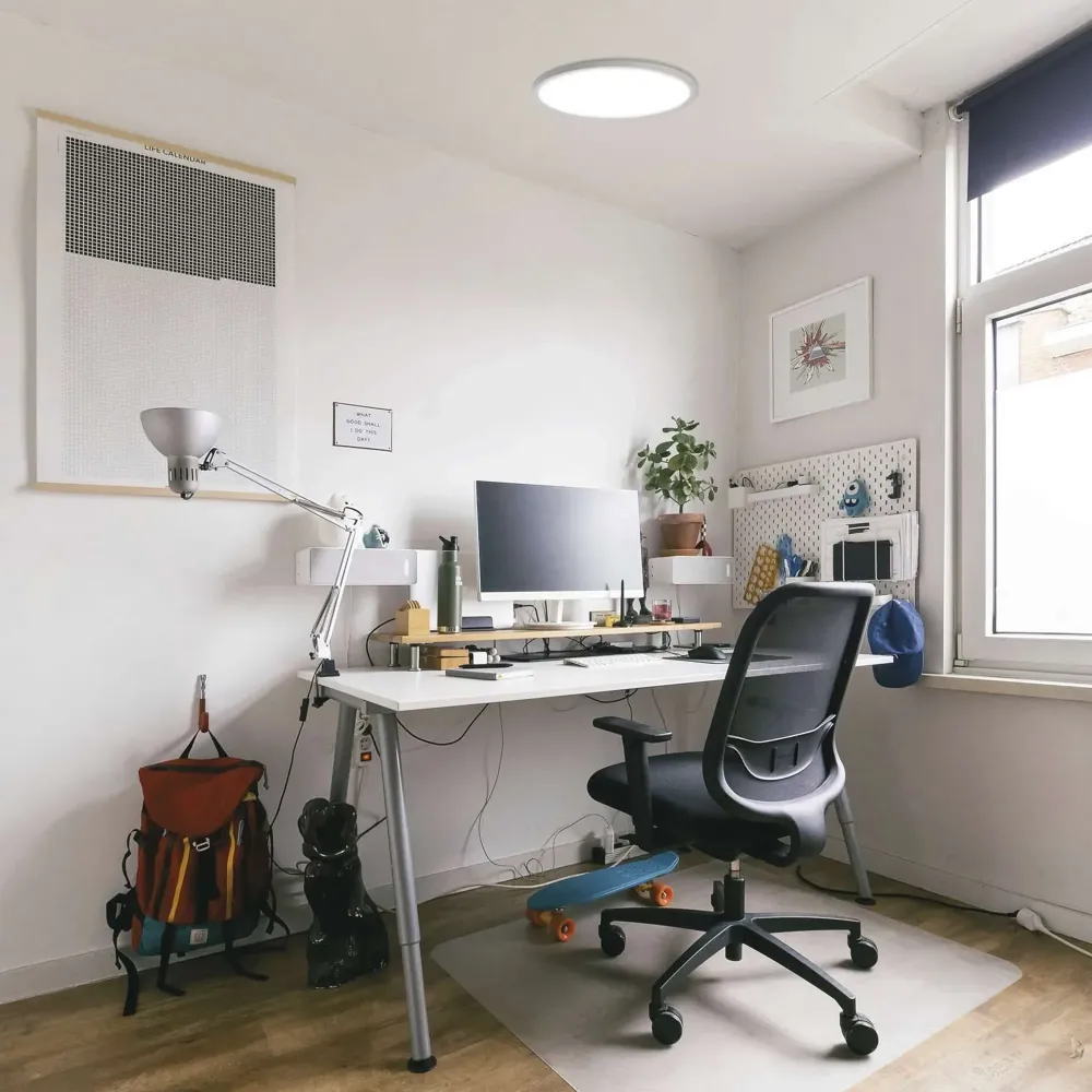 LED stropna svjetiljka FLORI, okrugla, bijela, 22W, 4000K, IP20, Ø420mm