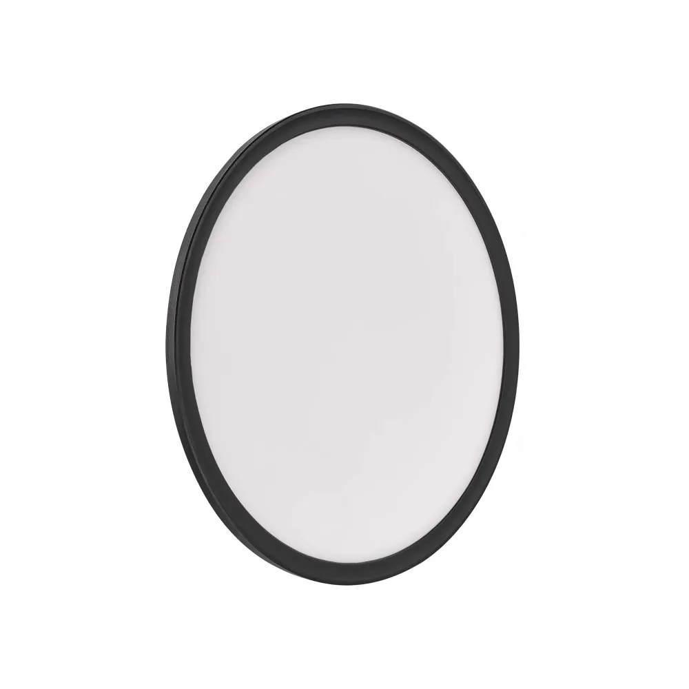 LED stropna svjetiljka FLORI, okrugla, crna, 22W, 4000K, IP20, Ø420mm