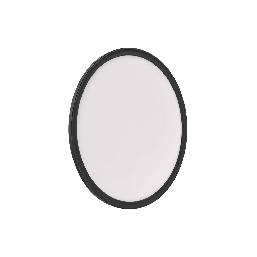 LED stropna svjetiljka FLORI, okrugla, crna, 18W, 4000K, IP20, Ø293mm