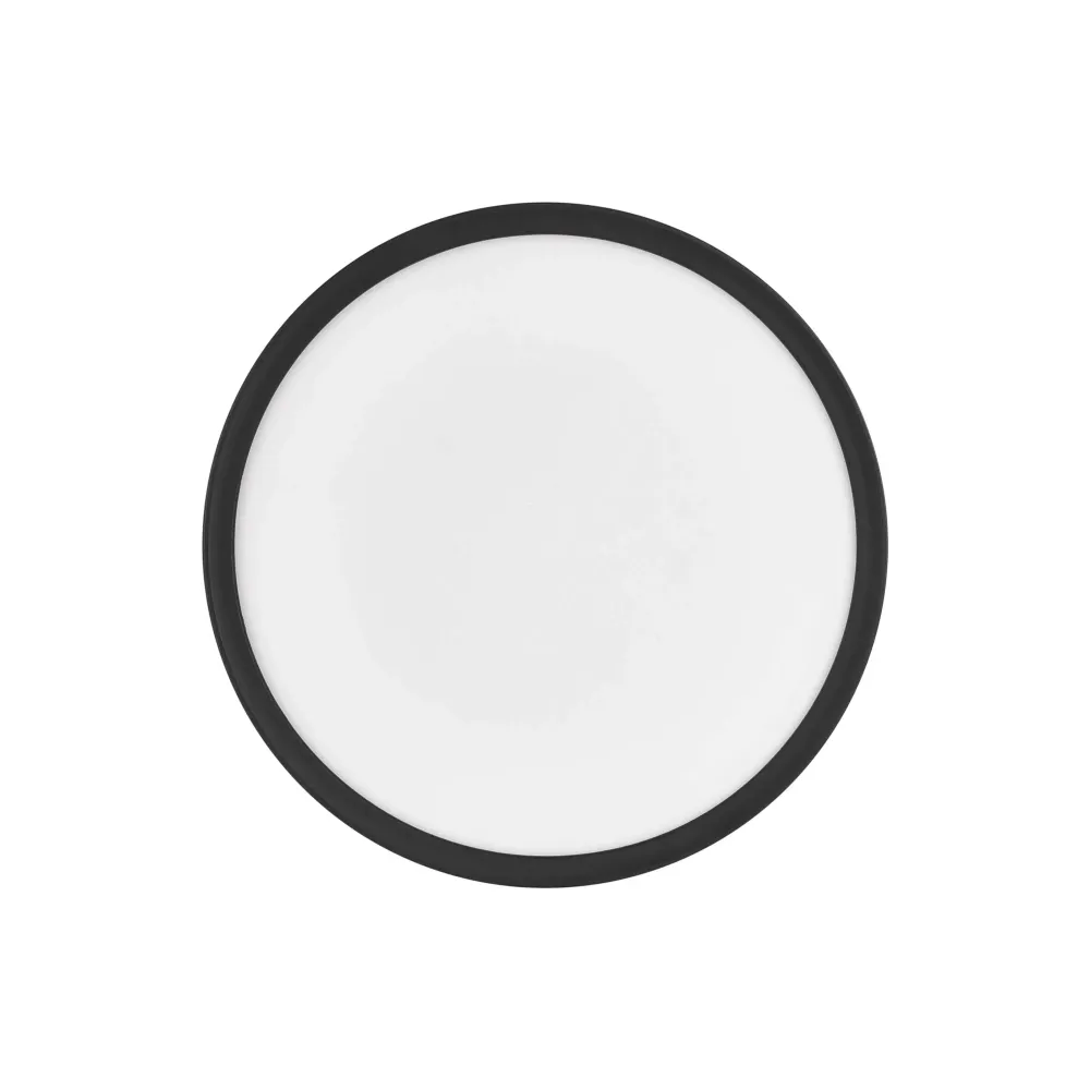 LED stropna svjetiljka FLORI, okrugla, crna, 18W, 4000K, IP20, Ø293mm