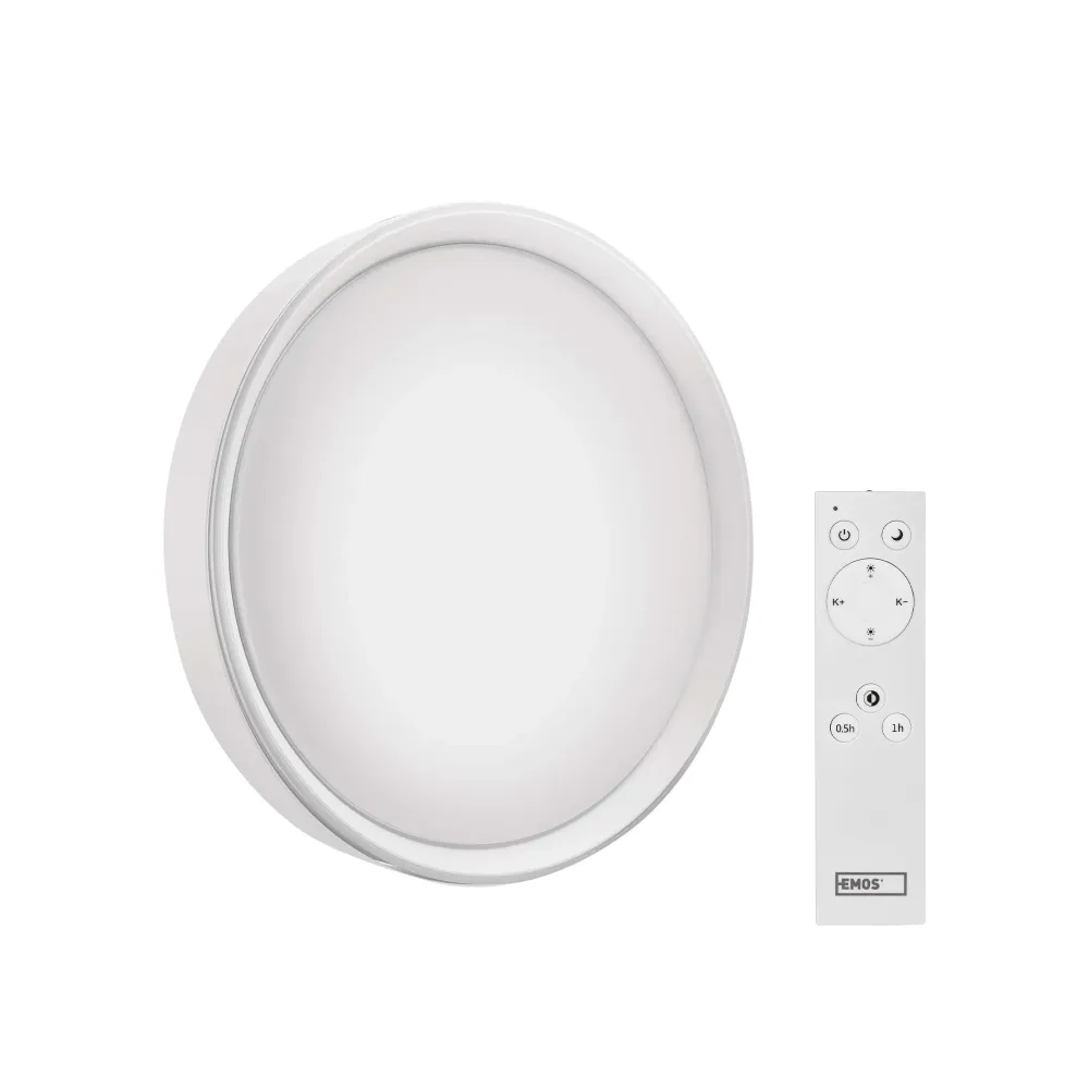 LED stropna svjetiljka ILVI, s daljinskim, bijela, 30W, CCT, IP20, Ø400mm