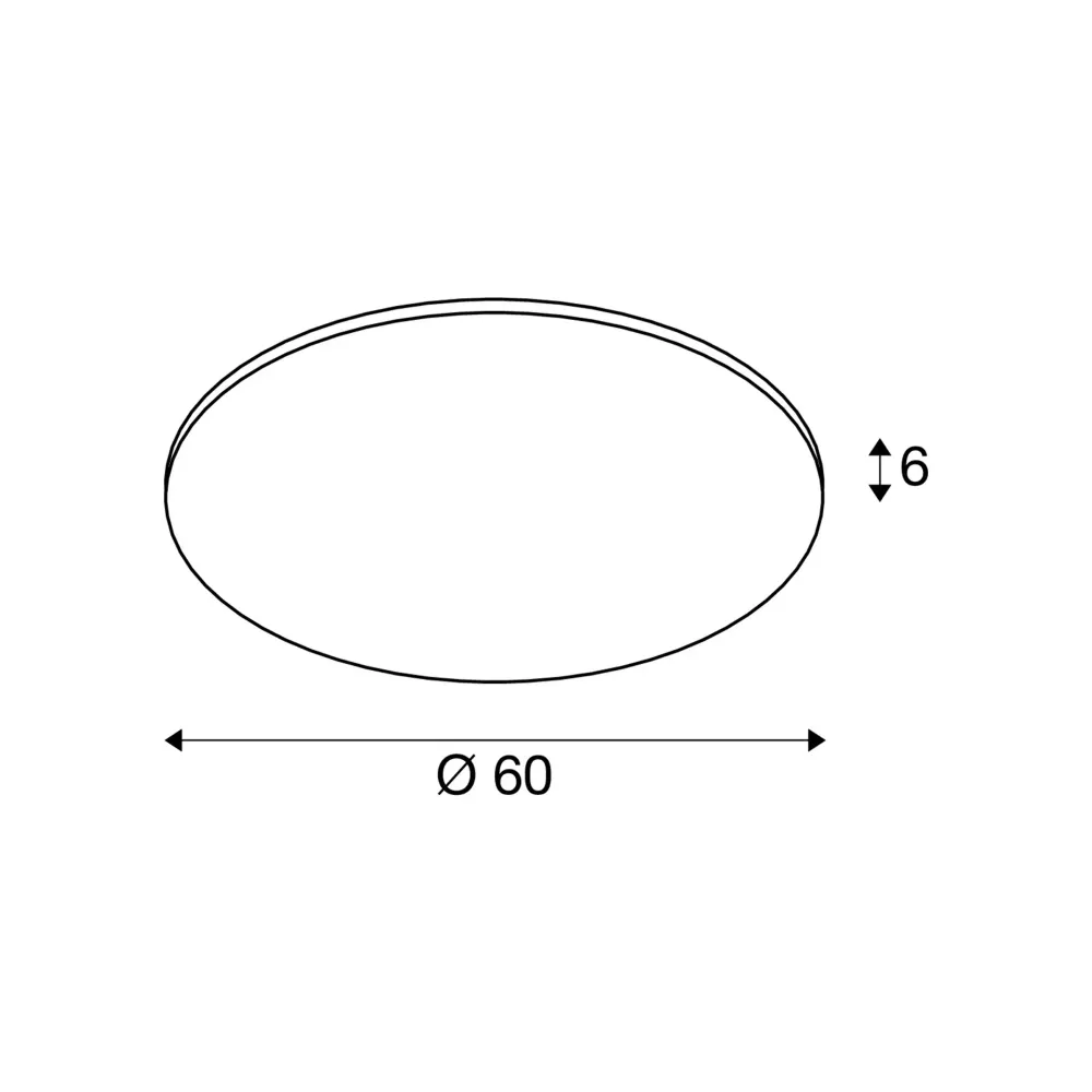 LED stropna svjetiljka PANEL 60, bijela, 29W, 3000/4000K, IP20, Ø600mm