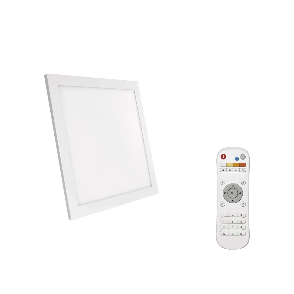 LED stropna svjetiljka RIVI, s daljinskim, bijela, 20W, CCT, IP20