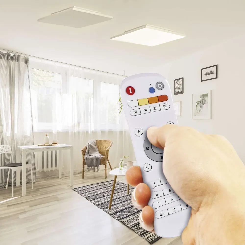 LED stropna svjetiljka RIVI, s daljinskim, bijela, 40W, CCT, IP20