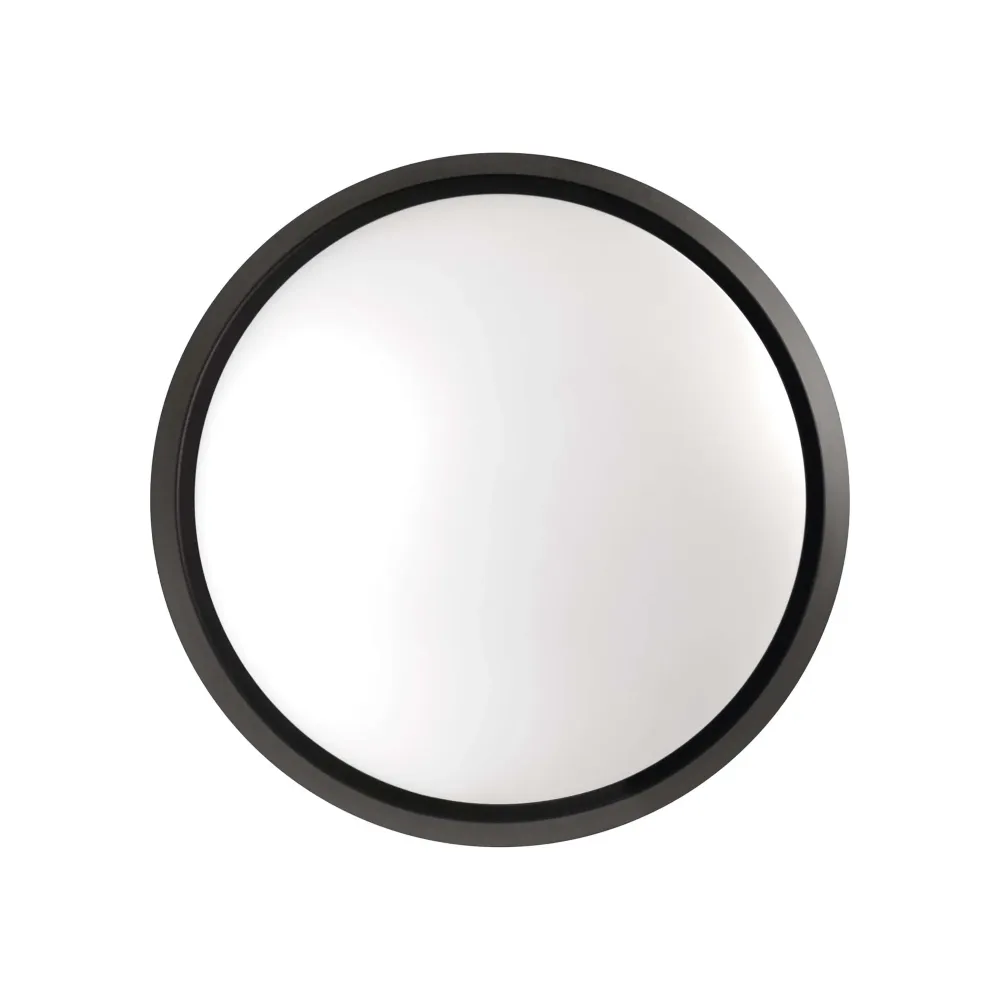 LED stropna svjetiljka ZURI, crno/bijela, 14W, 4000K, IP54, Ø215mm