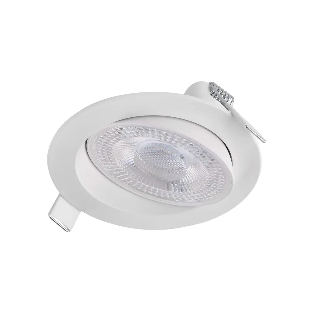 LED ugradbena svjetiljka GERI, stropna, bijela, 6.5W, CCT, IP20, Ø105mm