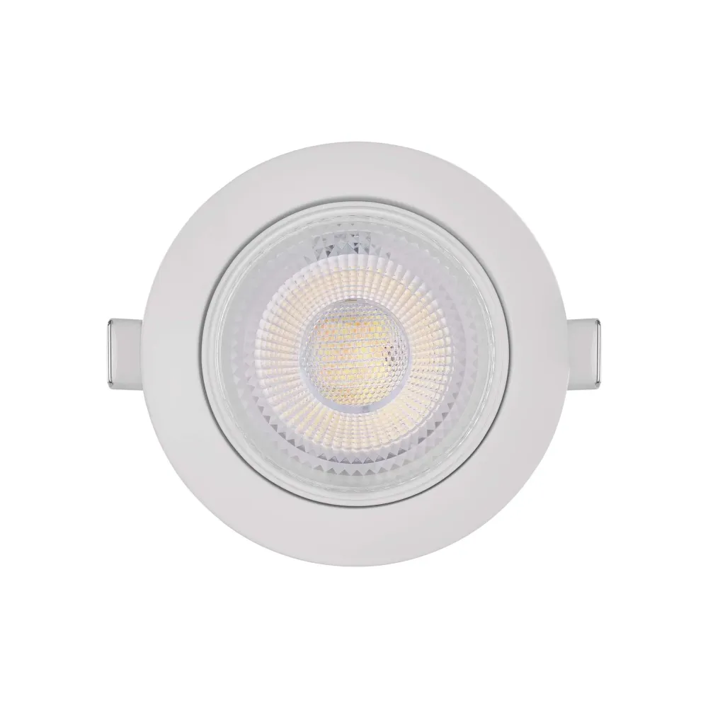 LED ugradbena svjetiljka GERI, stropna, bijela, 6.5W, CCT, IP20, Ø105mm