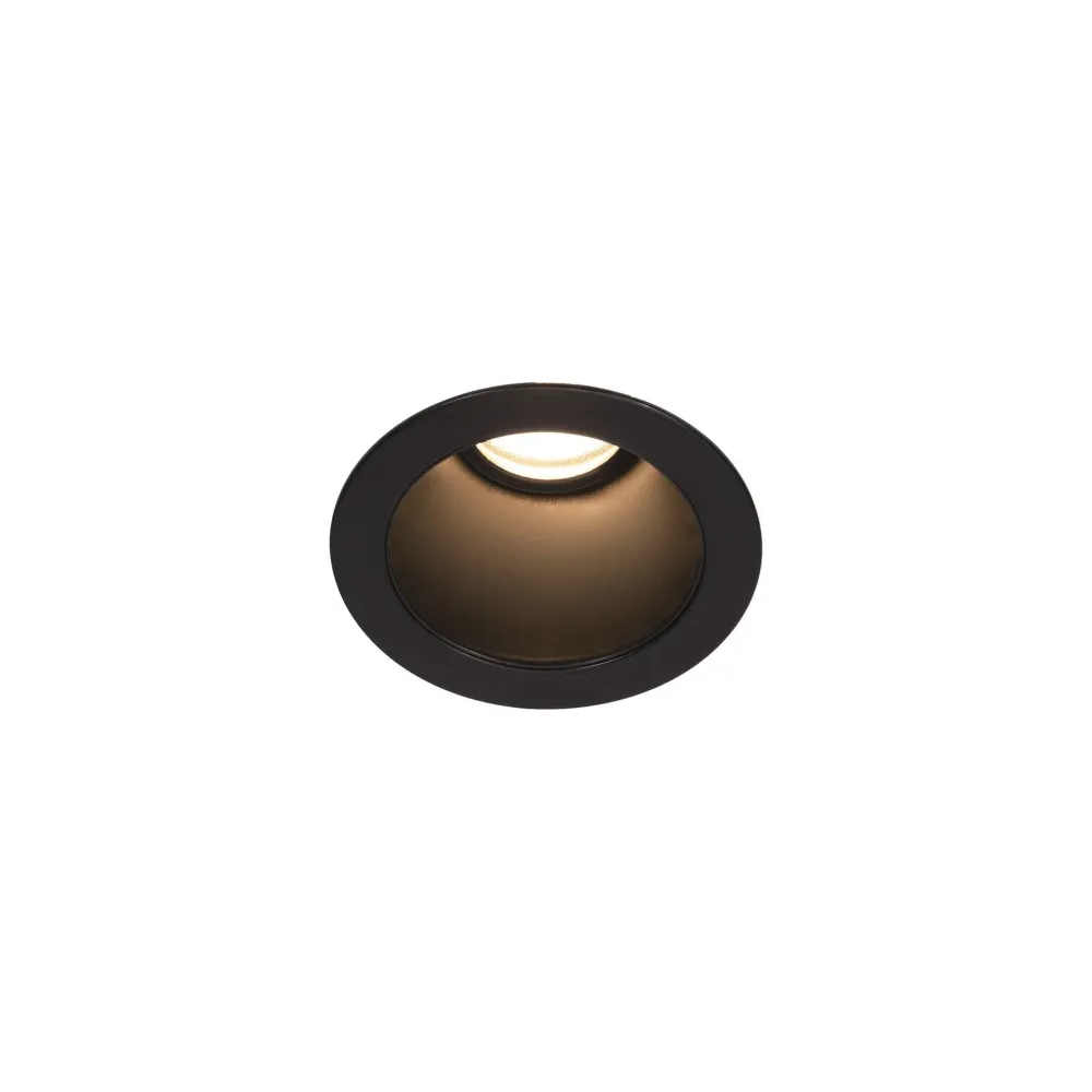 LED ugradbena svjetiljka HORN MAGNA, stropna, crna, 9W, 3000K, IP20