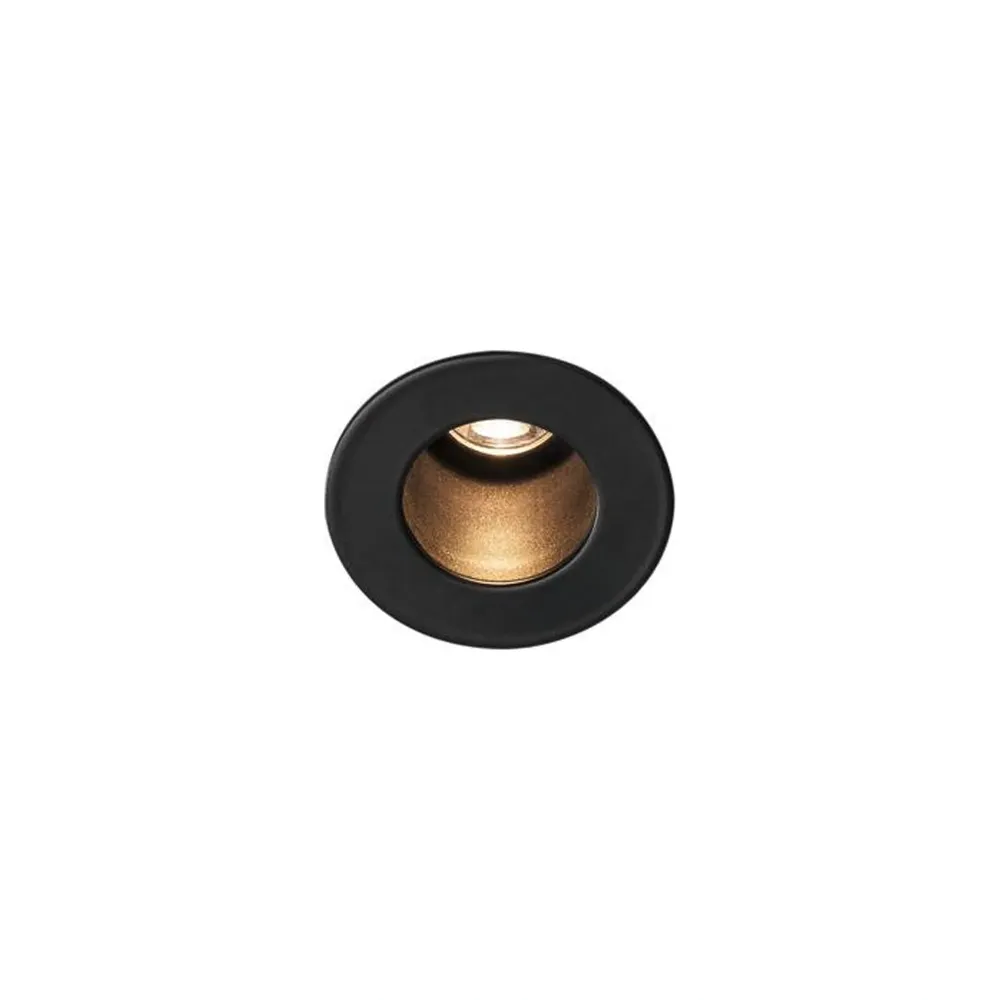 LED ugradbena svjetiljka HORN MINI, stropna, crna, 1W, 3000K, IP20