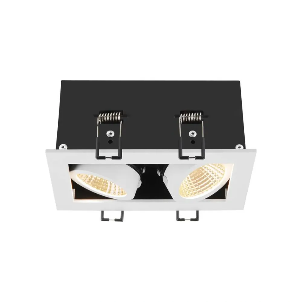 LED ugradbena svjetiljka KADUX, stropna, bijela, 14W, 3000K, IP20