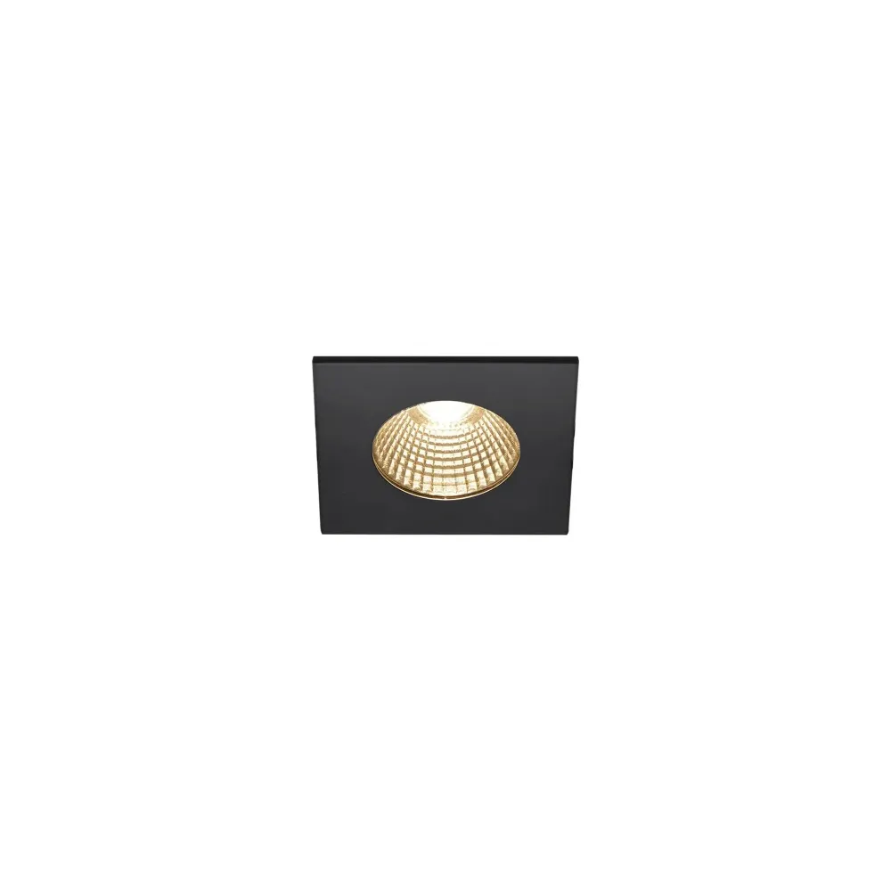 LED ugradbena svjetiljka PATTA-I, stropna, kvadratna, crna, 7.3W, 1800-3000K, IP20/IP65