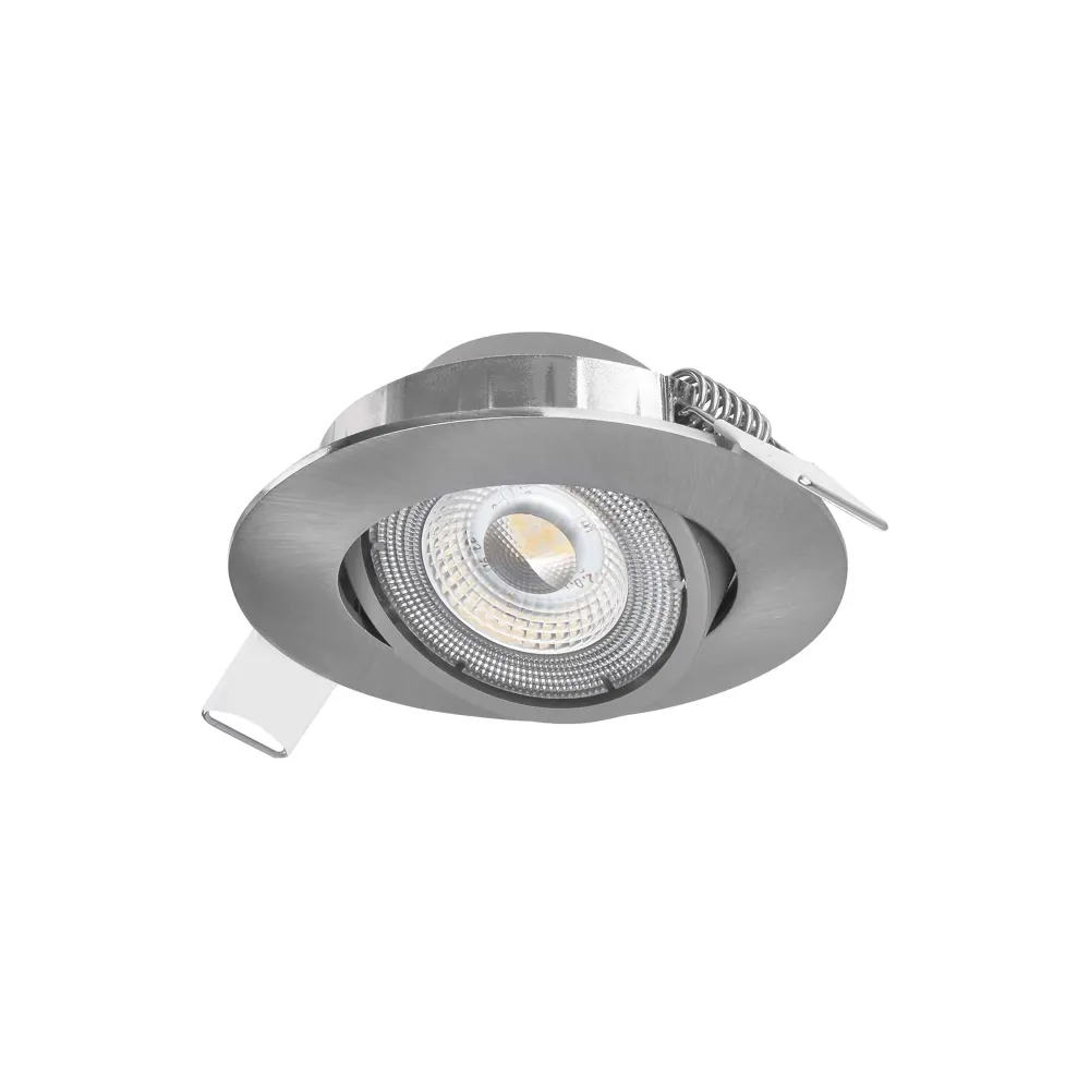 LED ugradbena svjetiljka SIMMI, stropna, srebrna, 5W, 4000K, IP20, Ø80mm