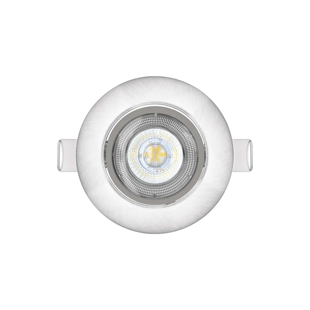 LED ugradbena svjetiljka SIMMI, stropna, srebrna, 5W, 4000K, IP20, Ø80mm