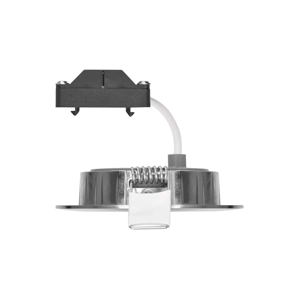 LED ugradbena svjetiljka SIMMI, stropna, srebrna, 5W, 4000K, IP20, Ø80mm