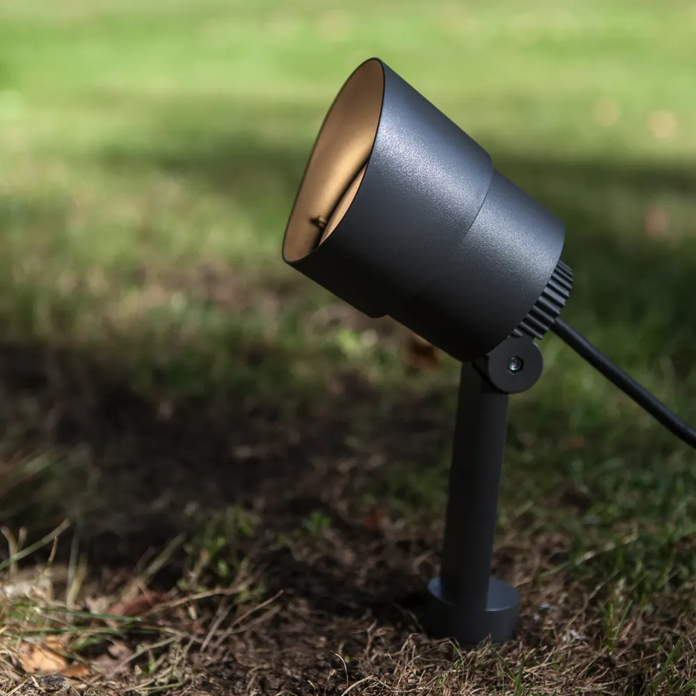 LED vrtna spot svjetiljka EXPLORER, ubodna, tamno siva, 3.5W, 3000K, IP54
