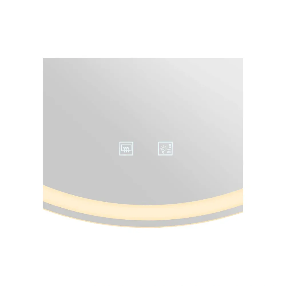 LED ogledalo TRUKKO 80, okruglo, mliječno, 23W, CCT, IP44