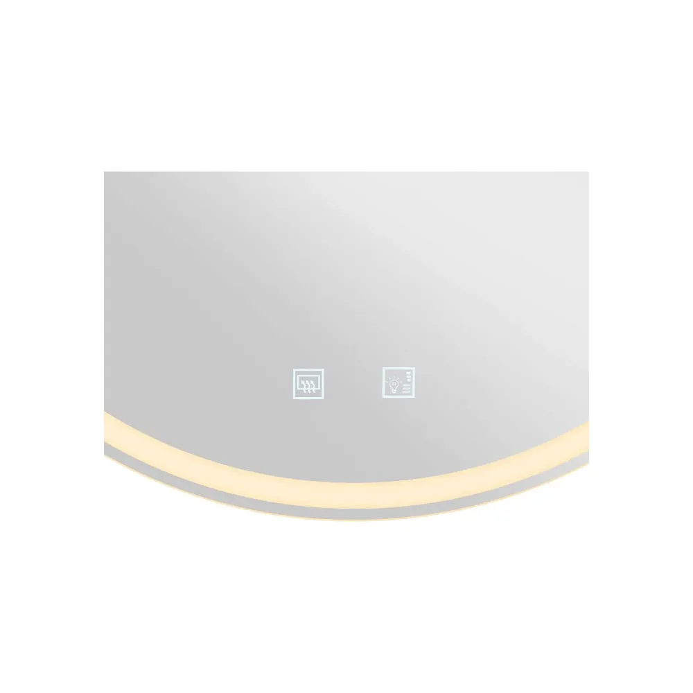 LED ogledalo TRUKKO, okruglo, mliječno, 25W, CCT, IP44