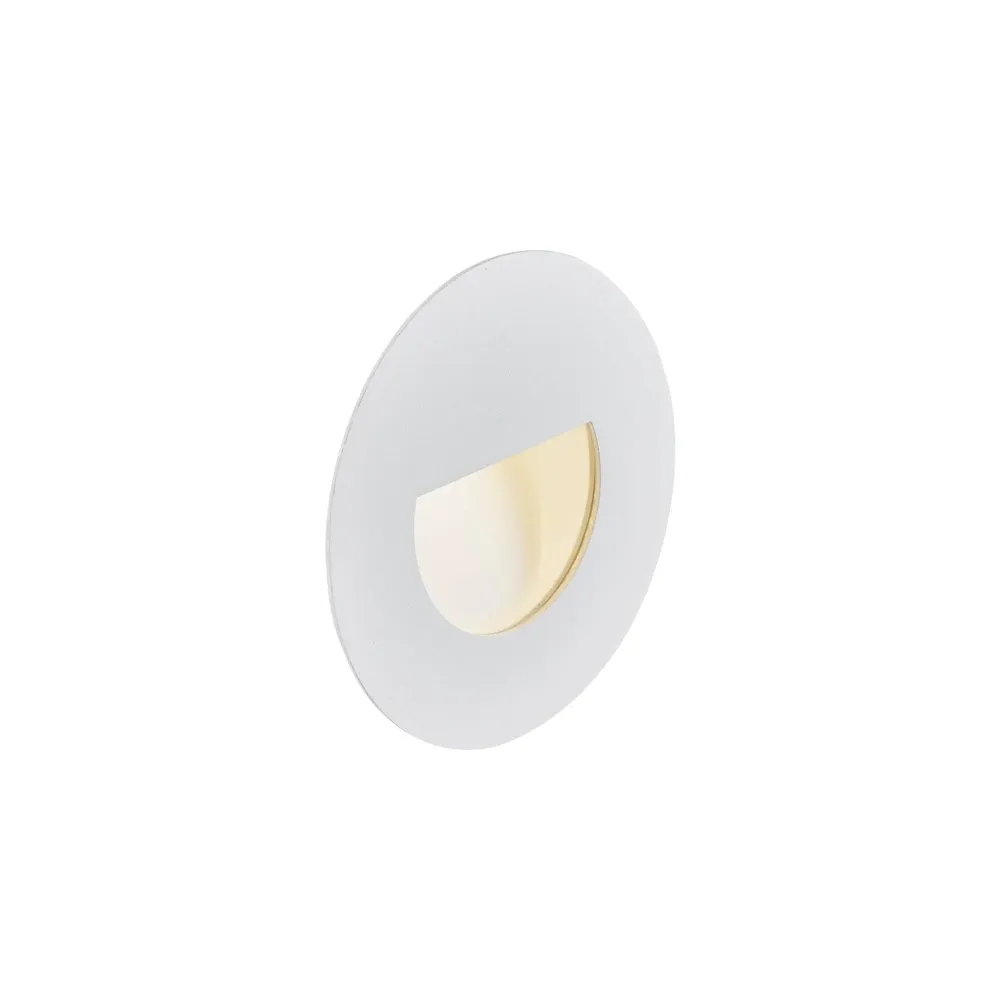 LED ugradbena svjetiljka WORO, zidna, bijela, 1.2W, 3000K, IP20