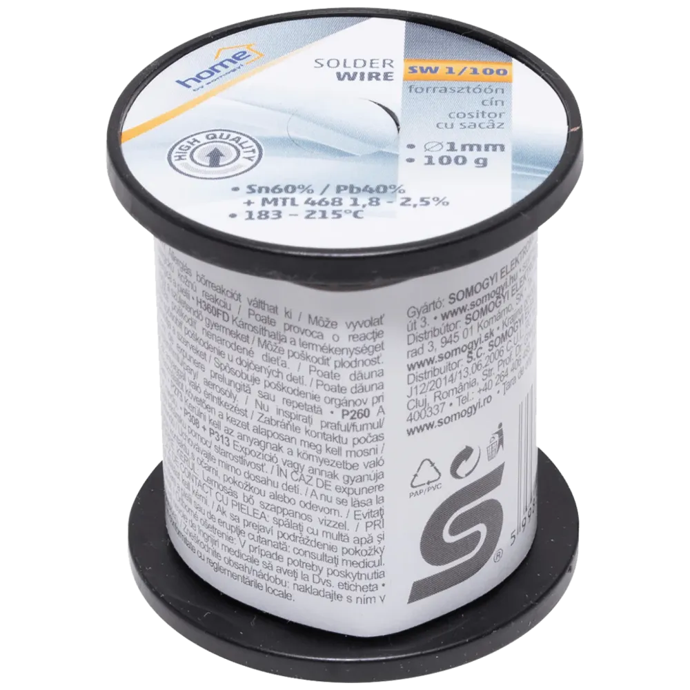 SMA Tinol za lemljenje, Ø1.0 mm, 100g - SW 1/100