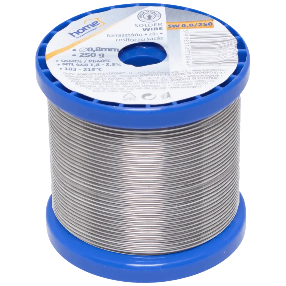 SMA Tinol za lemljenje, Ø 0.8 mm, 250g - SW 0.8/250