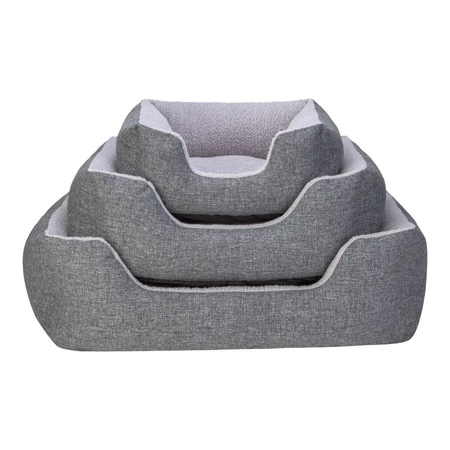 PET COMFORT Krevet Echo, s unutrašnjosti od pliš, siva, L - 105x85cm