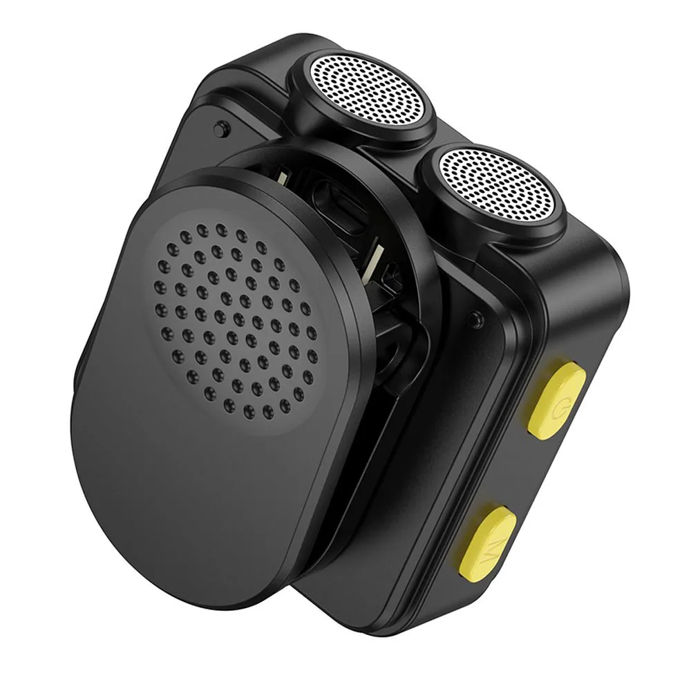 HOCO bežični lavalier mikrofon Lightning/Type-C Dual (pakiranje od 2 komada) L17 crni