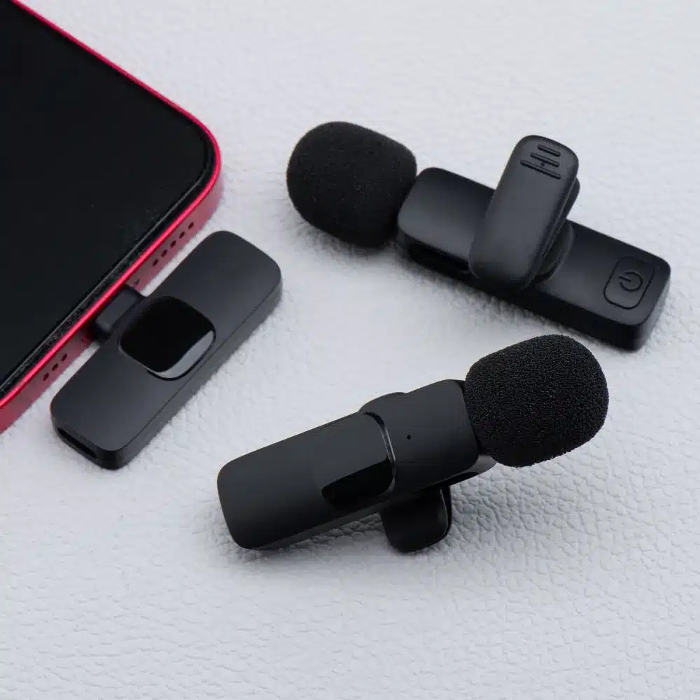 Lightning Dual Lavalier bežični mikrofon za iPhone (2 kom) K1 crni