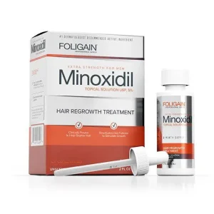 FOLIGAIN Minoxidil 5% Liječenje ponovnog rasta kose za muškarce Jednomjesečna opskrba
