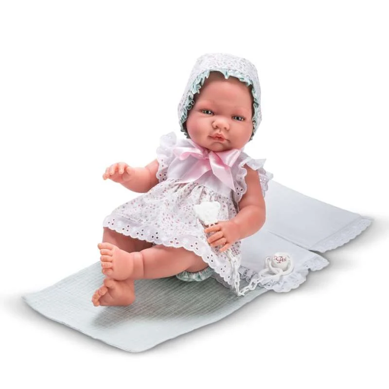Asi Maria Lutka - 43 cm. - Plava haljina i kapica