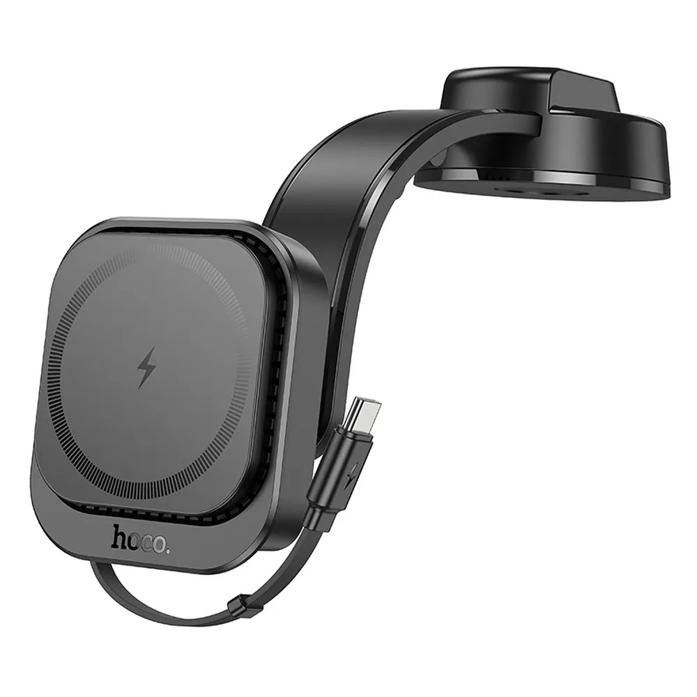 HOCO magnetski auto držč za ploču kompatibilan s MagSafe HW24 crni