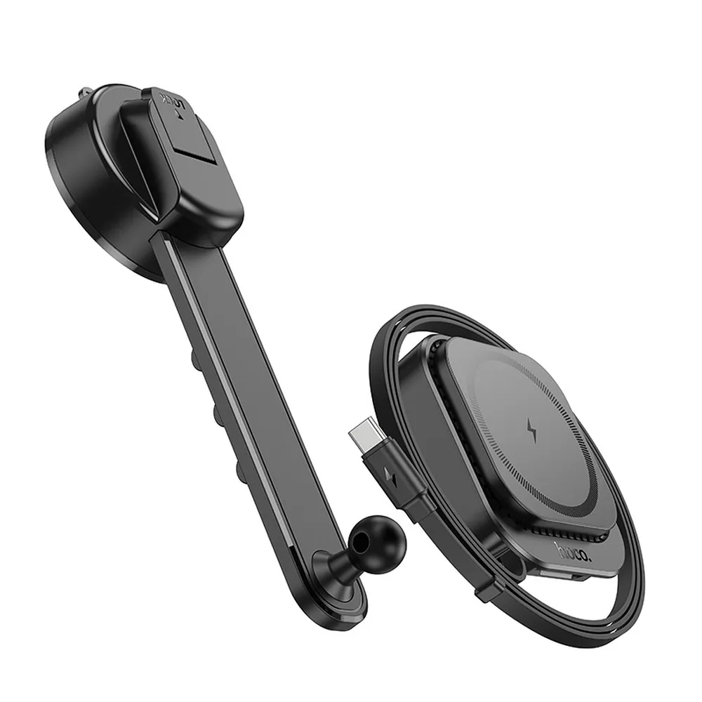 HOCO magnetski auto držč za ploču kompatibilan s MagSafe HW24 crni