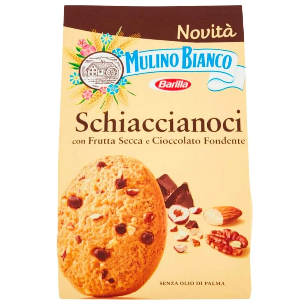 Schiaccianoci Mulino Bianco, keksi s orasima i čokoladom od 300g