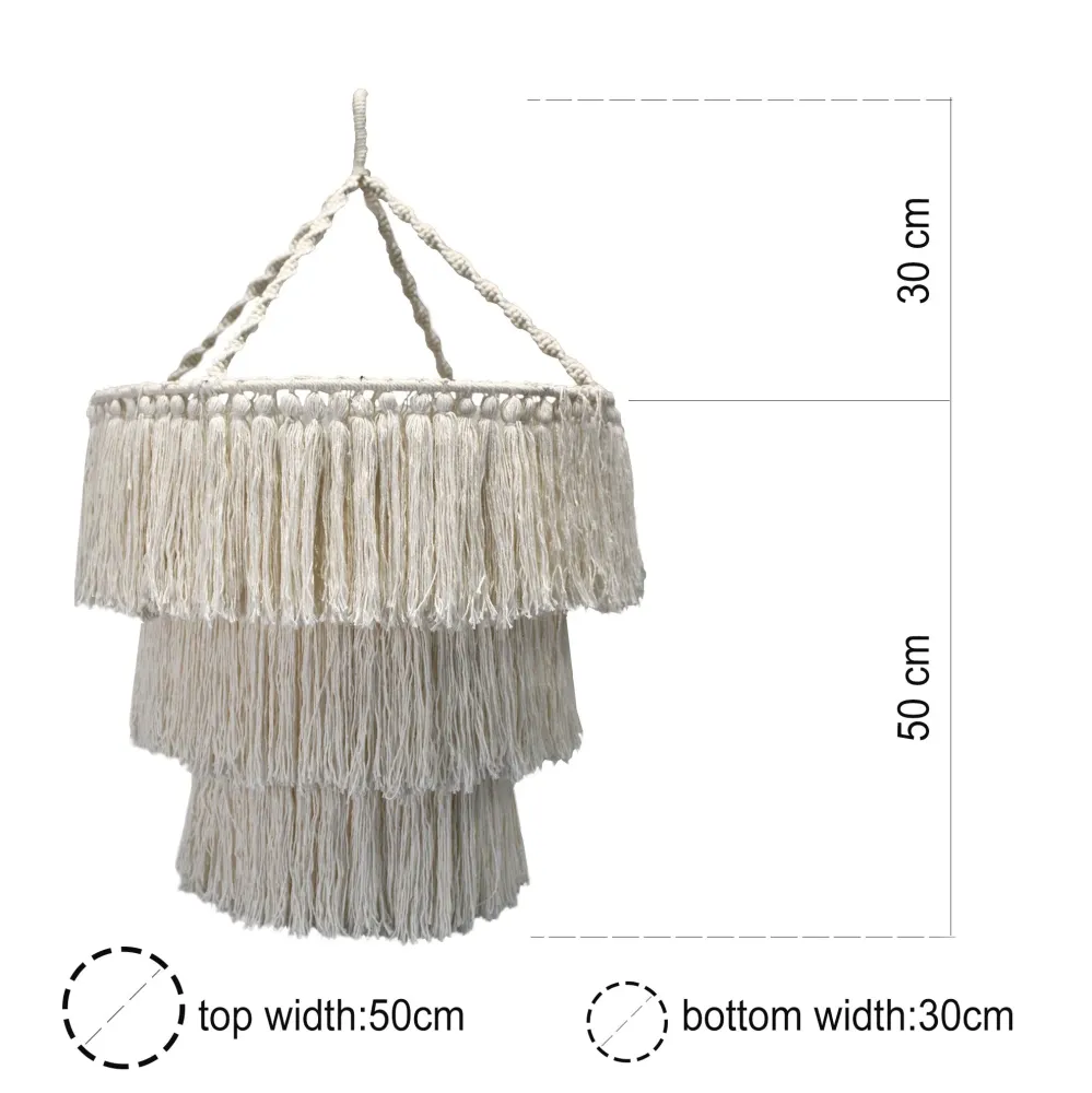Makrame luster – crni