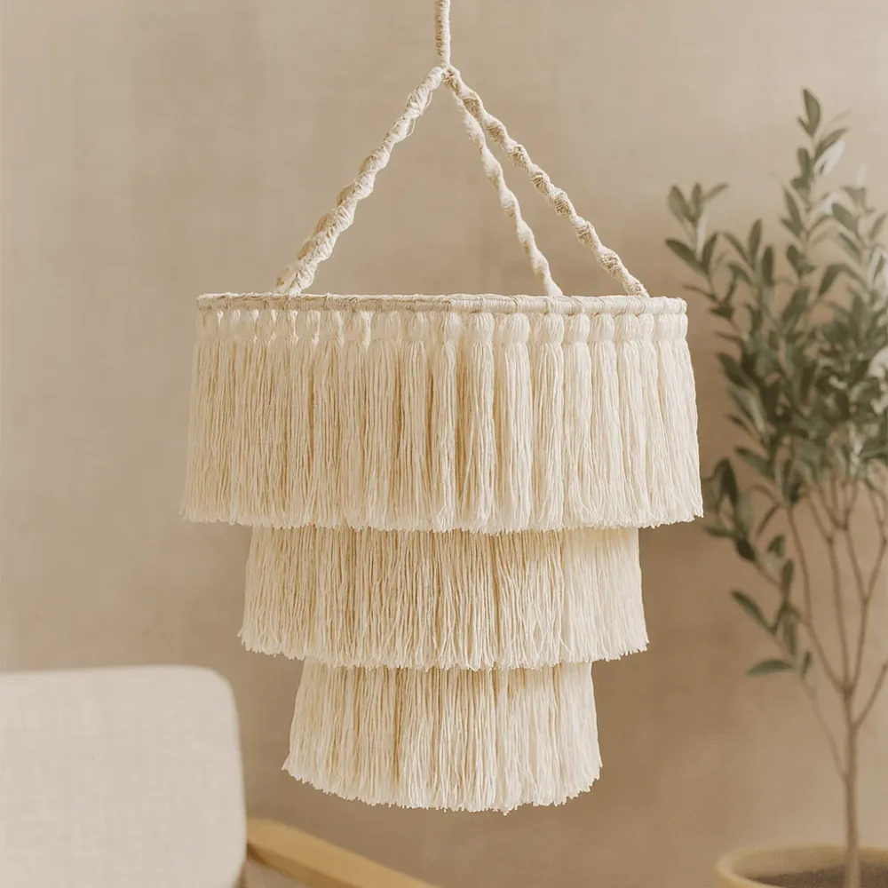 Makrame luster, prirodni