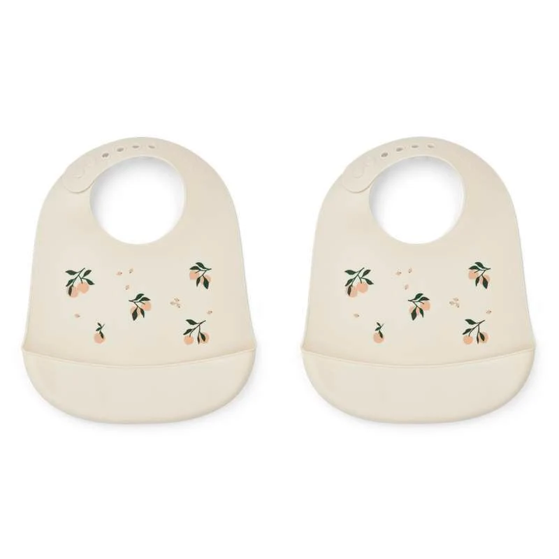 Liewood Tilda Hagesmække - 2-pak - Silikone - Peach/Sea Shell Mix