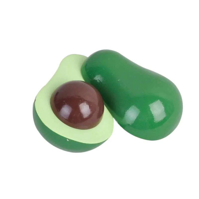 MaMaMeMo Legemad i Træ - Avocado - 2 Dele White | Black