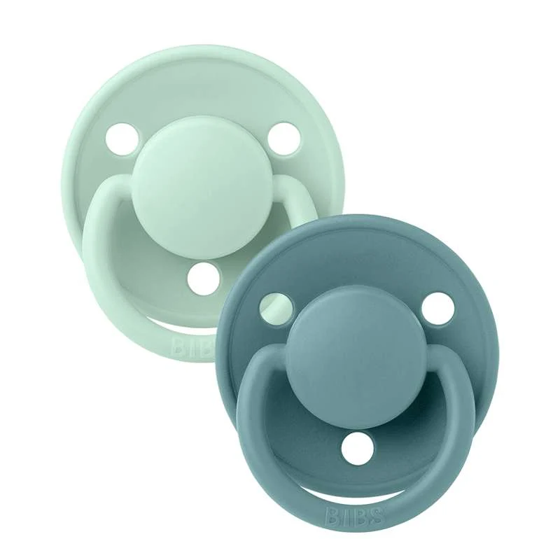 Profesionalni pomorski BIBS De Lux Sut - 2-Pak - Onesize - Silikone - Nordic Mint/Island Sea