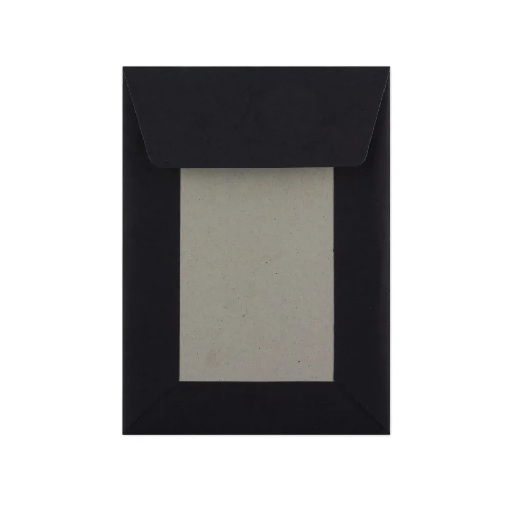 Crna Omotnica s Kartonskom Stražnjicom 162x114 mm (C6)