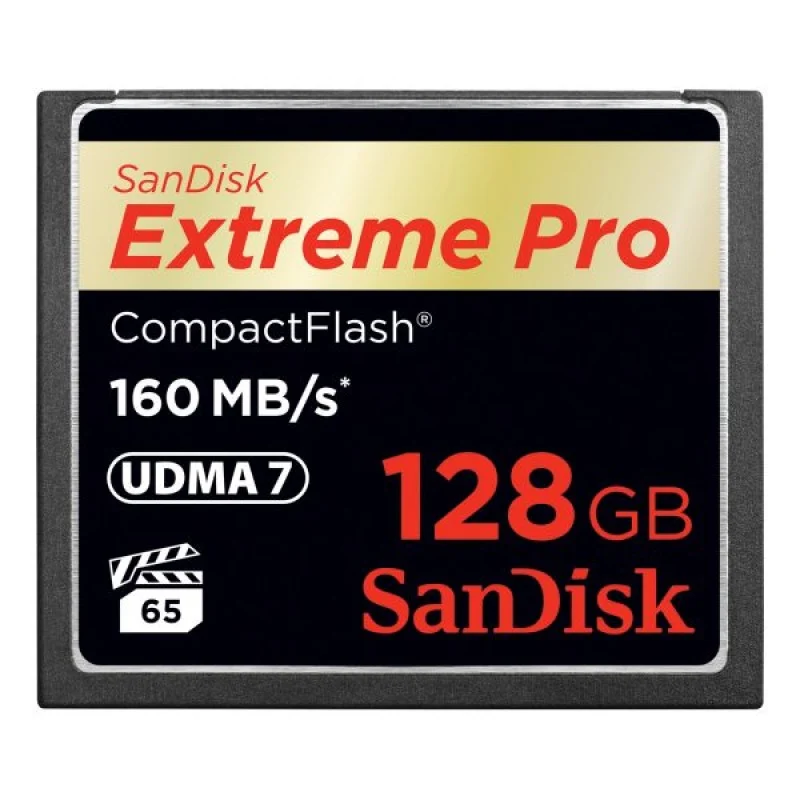 SanDisk memorijska kartica Extreme Pro CF 128GB 160MB/s, VPG 65, UDMA 7