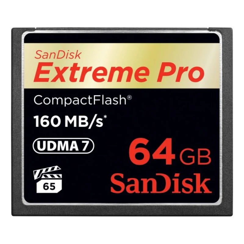 SanDisk memorijska kartica Extreme Pro CF 64GB 160MB/s, VPG 65, UDMA 7