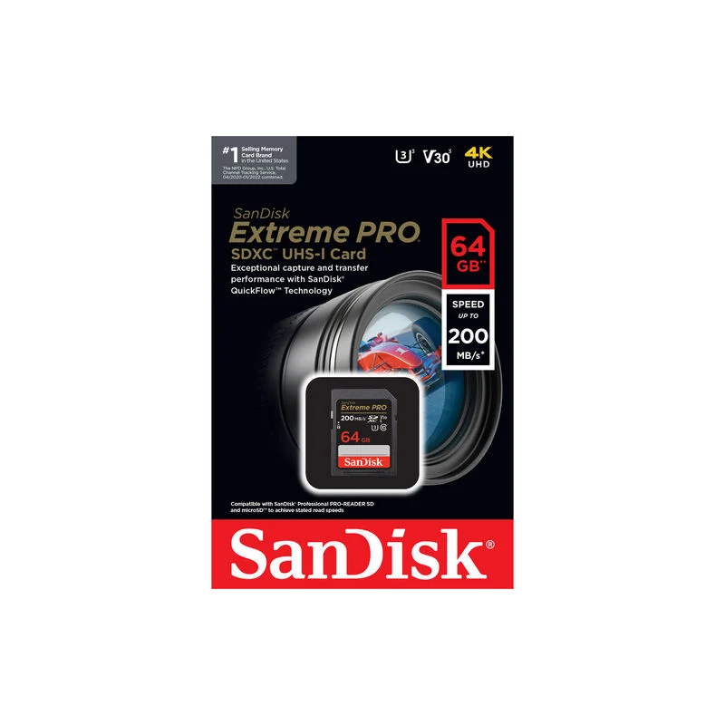 Sandisk memorijska kartica Extreme Pro SDXC 128GB – 200MB/s V30 UHS-I U3