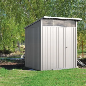 Duramax paladij 1,95 x 1,70 m metalna šupa sa krovnim prozorom - potpuno srebrna