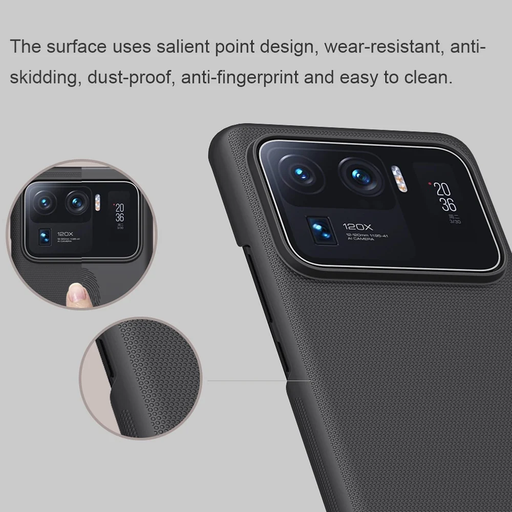 Nillkin Super Frosted Shield Pro izdržljiva maska za Xiaomi Mi 11 Ultra - crna