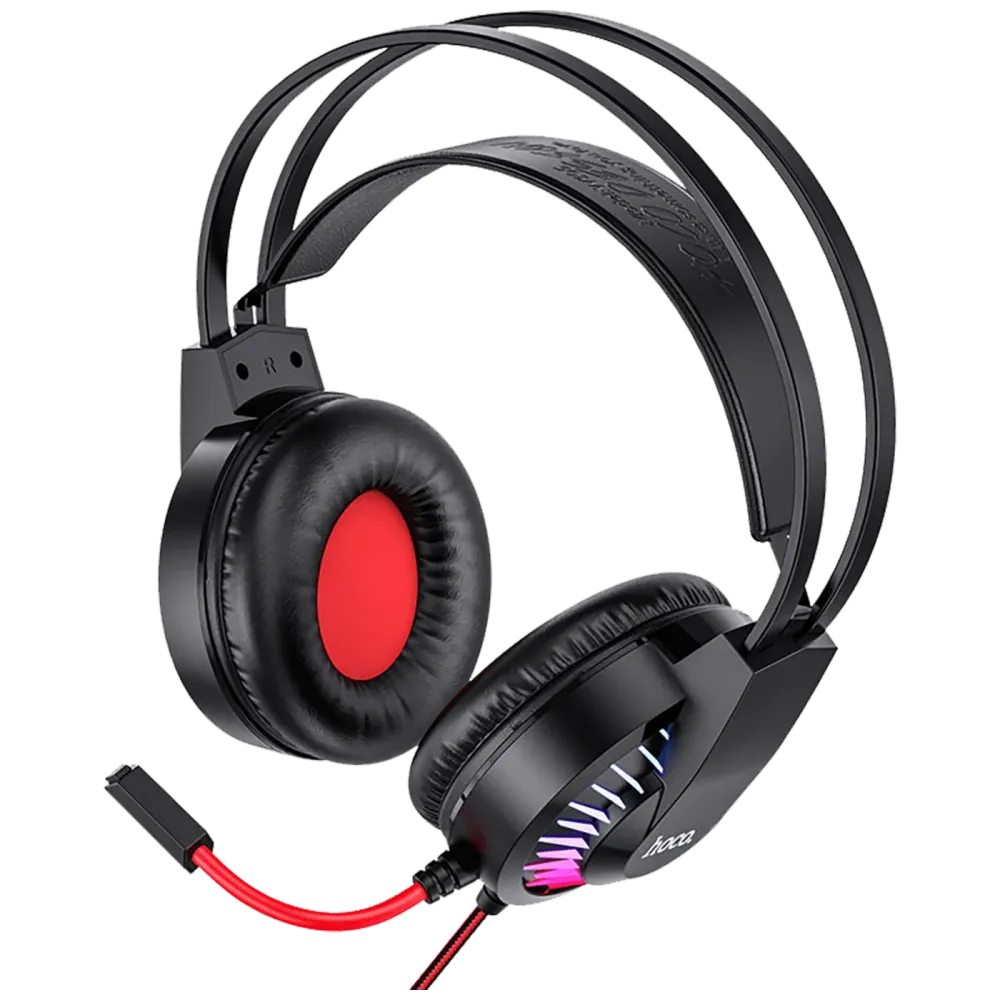 hoco. Slušalice sa mikrofonom, gaming, 3.5 mm / USB, LED - W105 Joyful