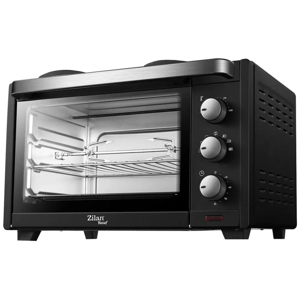 Zilan Mini pećnica sa grilom + ventilator, 28 l, 3200 W, crna - ZLN0997