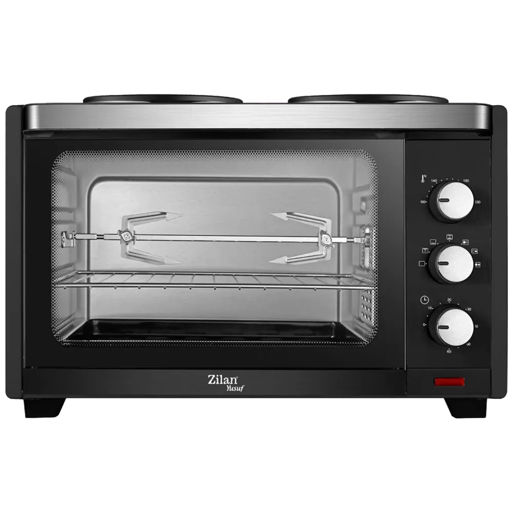 Zilan Mini pećnica sa grilom + ventilator, 28 l, 3200 W, crna - ZLN0997