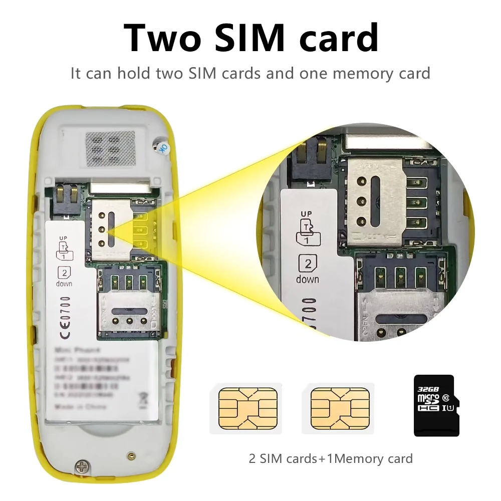 Mini mobilni telefon Dual SIM – ultra mali telefon sa tastaturom